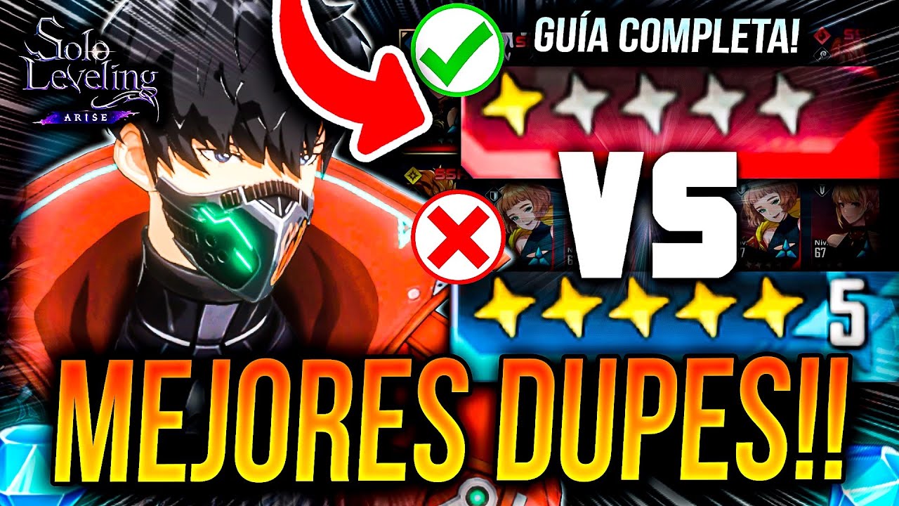 ¿CUÁNTOS DUPES SON REALMENTE NECESARIOS? 📈 SSR ARMAS y HUNTERS GUÍA COMPLETA!🙂| Solo Leveling: Arise