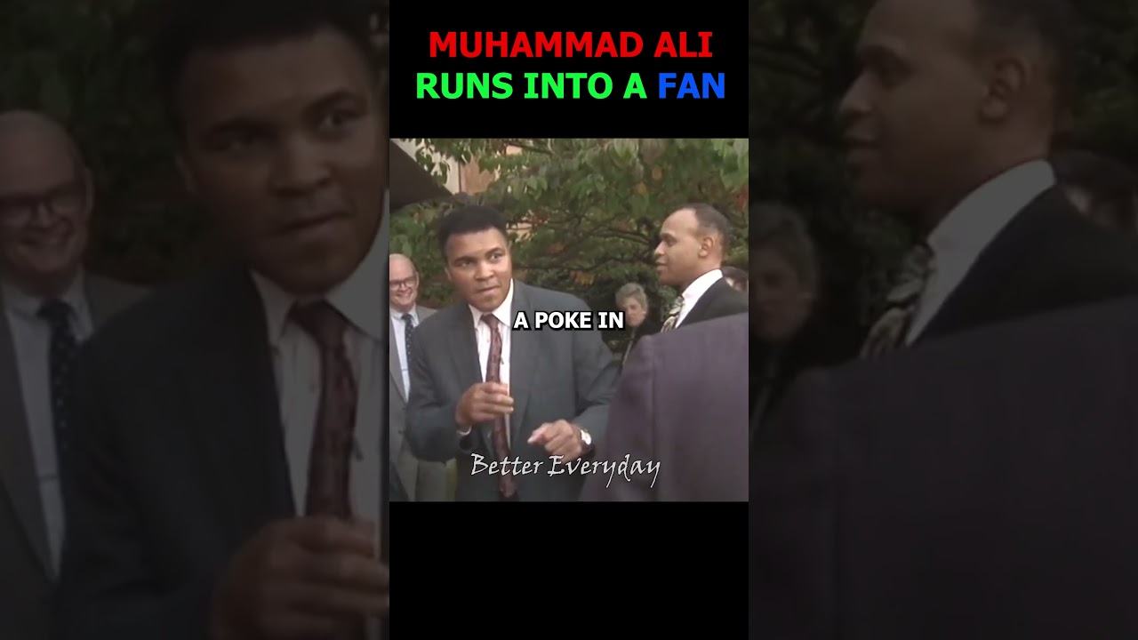 Мухаммед Али встречает фаната 🐐
