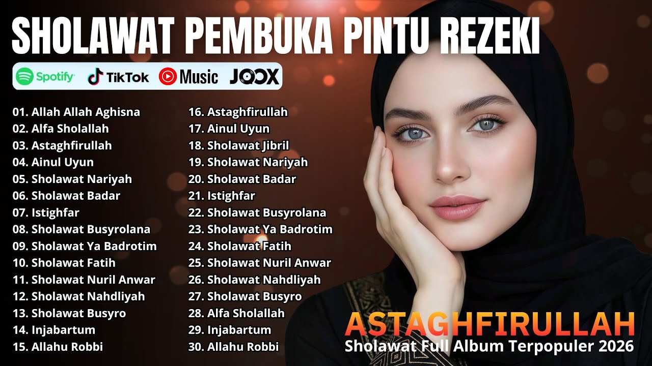 SHOLAWAT PENYEJUK HATI FULL ALBUM | Allah Allah Aghisna, Alfa Sholallah | Viral 2026