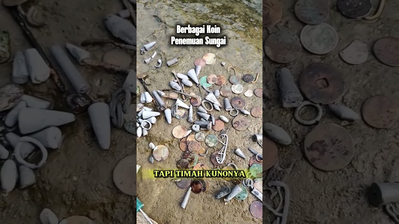 Hasil Ngebolang Disungai Koin Koin Kuno Banyak Ditemukan #sungai #koinkuno #kuno #koin