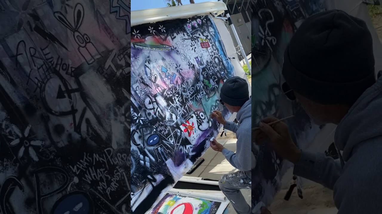 Venice Beach, Kalifornien. Ich habe hier auch intuitive Kunst gefunden.