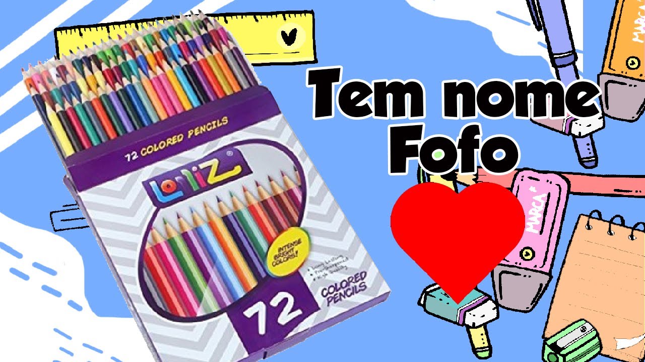 Lápis de cor Lolliz 72 cores