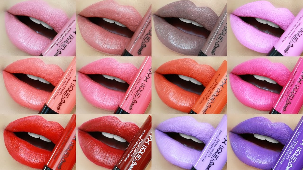 NYX LIQUID SUEDE LIPSTICK SWATCHES & REVIEW! | ALL 24 SHADES!!
