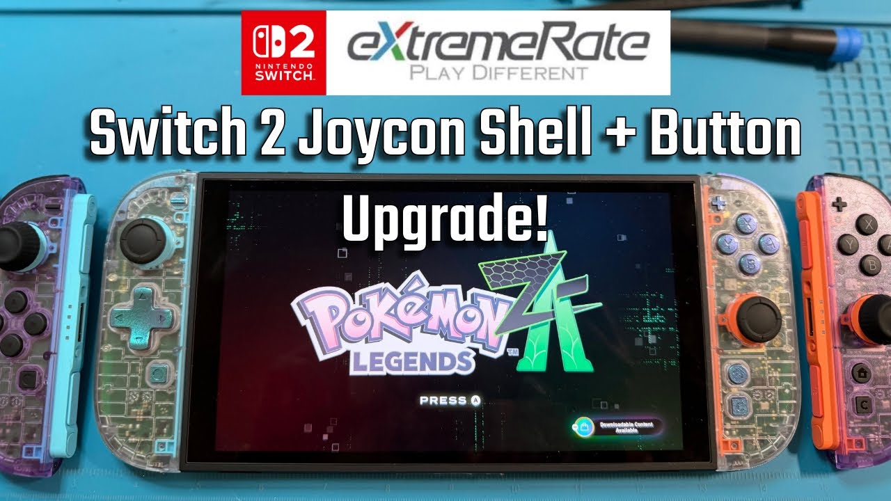 Switch 2 eXtremeRate D‑Pad Shell Install with Clear Shell + New Chrome Buttons 👾