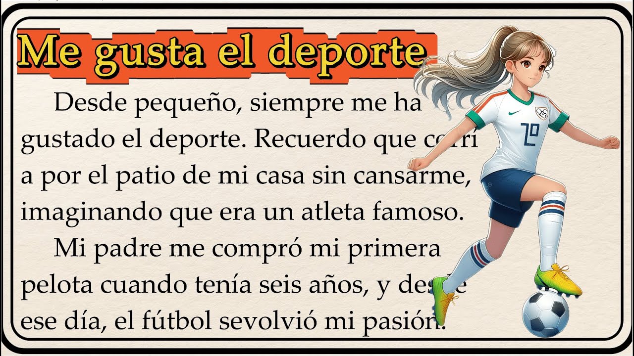 🏃‍♂️ Me gusta el deporte | I Like Sports | Learn Spanish Through Simple Story | A1 - A2