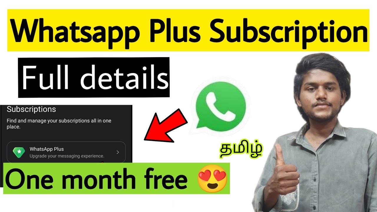 whatsapp plus subscription | whatsapp plus features | whatsapp subscription | how to use | tamil