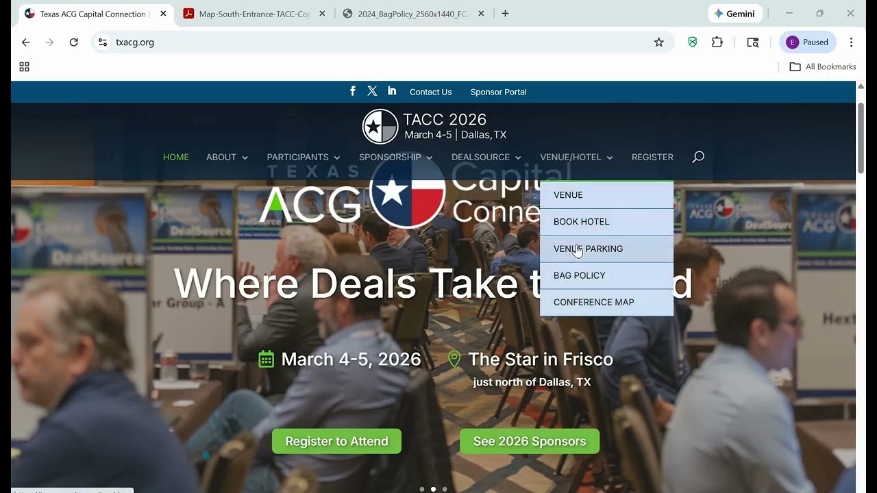 2026 TACC Know Before You Go!