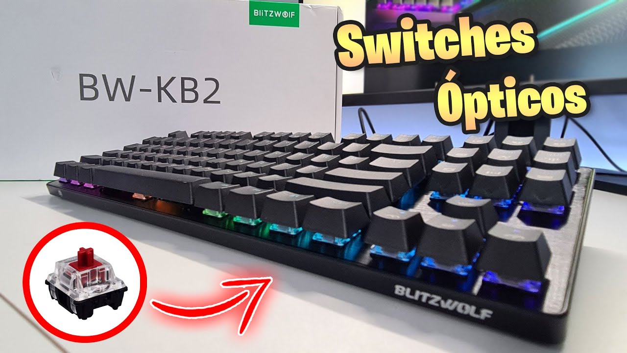 Blitzwolf BW-KB2 - TKL COM SWITCHES GATERON OPTICOS