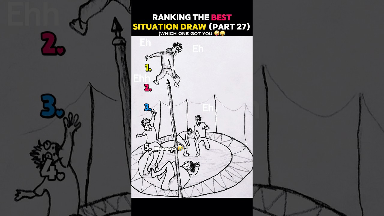 Ranking the top 5 Situation Draw Meme #trendingnow #funnyscenarios