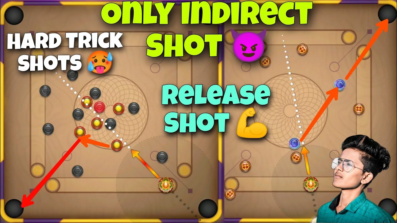 Carrom Pool Indirect game Play 😈 | Trick Shots Game play 🥵 | Carrom board | Gaming Nazim