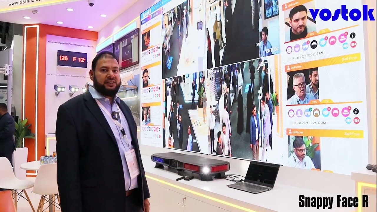 Vostok - Intersec 2026 - Snappy Face Recognition Introduction Video