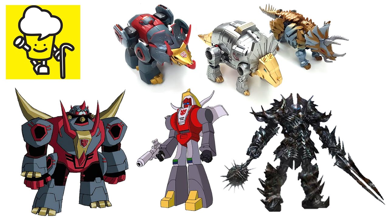 Transformer Slug Slag Snarl Movie G1 Animated Triceratops