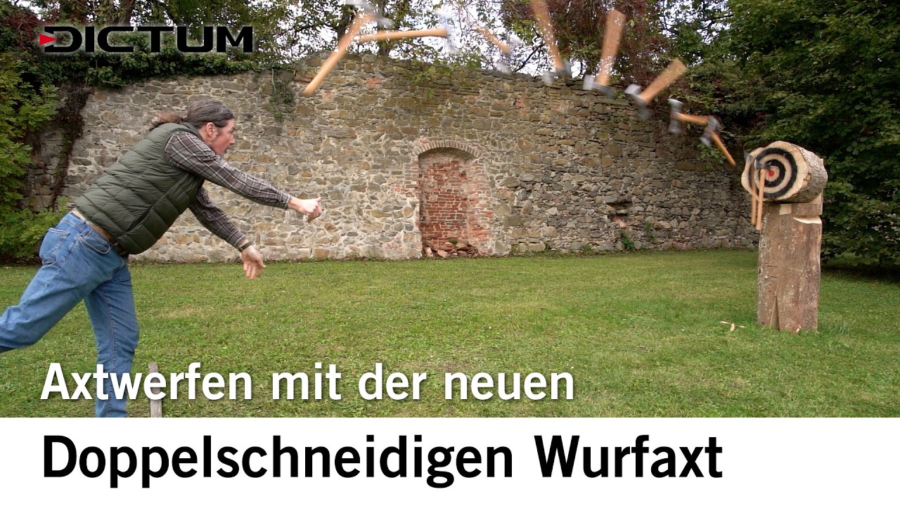 Axtwerfen mit der neuen DICTUM Wurfaxt #axetrogaming #dictum