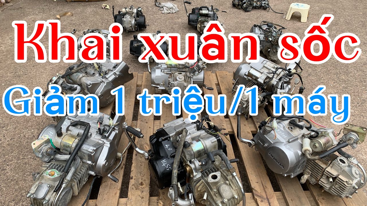 (Khai xuân giảm giá sốc) Cục máy xe máy Honda Futureneo 125cc zin đẹp máy ngon, cục máy Wave alpha