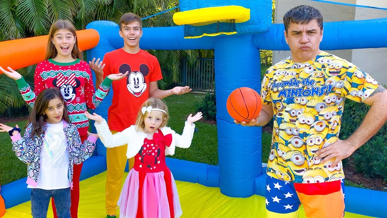 Stacy and friends play active outdoor games