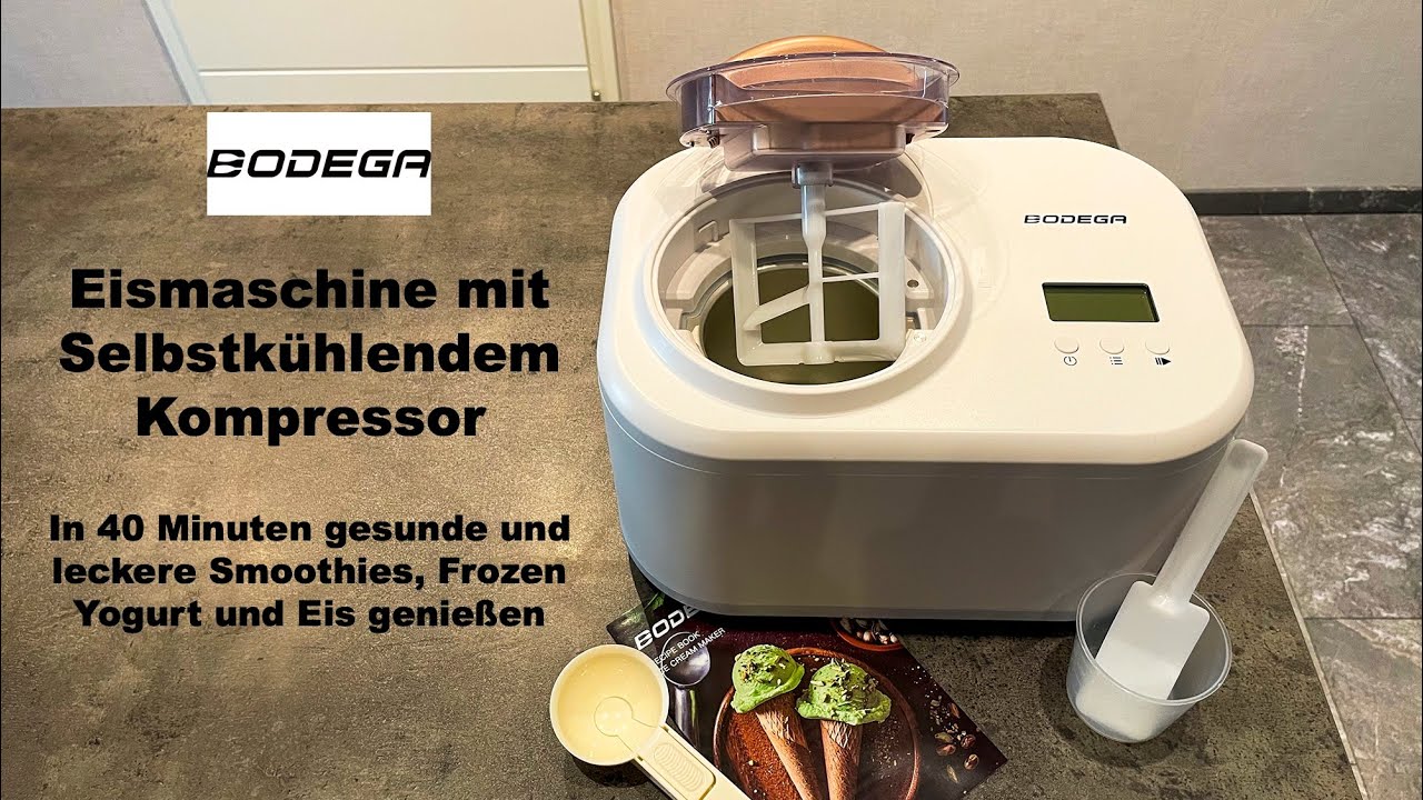 BODEGA Eismaschine | Selbstkühlender Kompressor