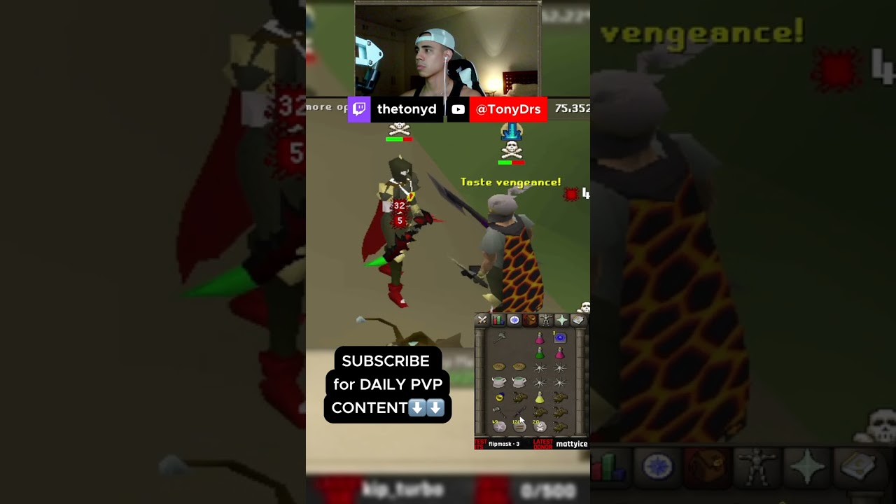 Dharok Med Level Counter Voidwaker! on Old School Runescape PVP Worlds #osrs #osrspking