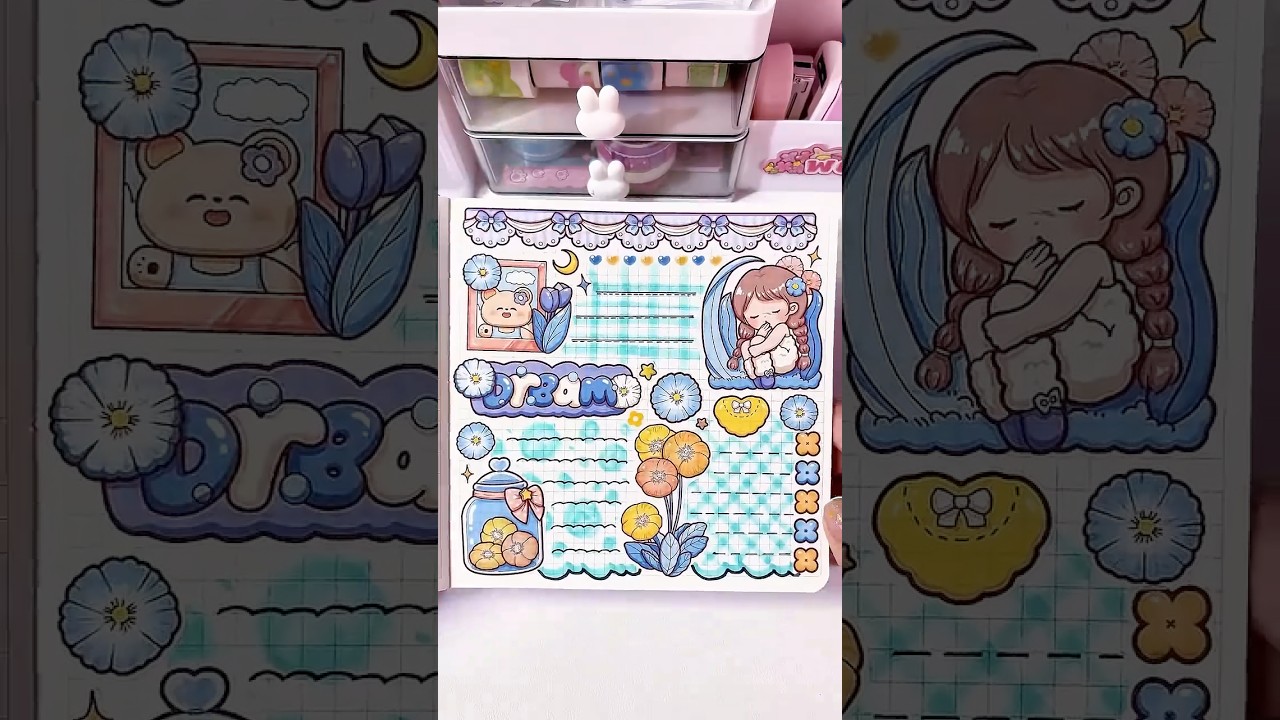 🌷Kawaii Sticker Journal 📝🥰 