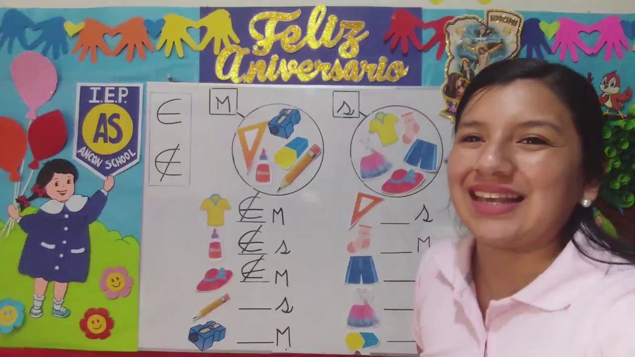 Aprendiendo a usar los símbolos de pertenencia: ∈, ∉. (matemática) Inicial 5 años