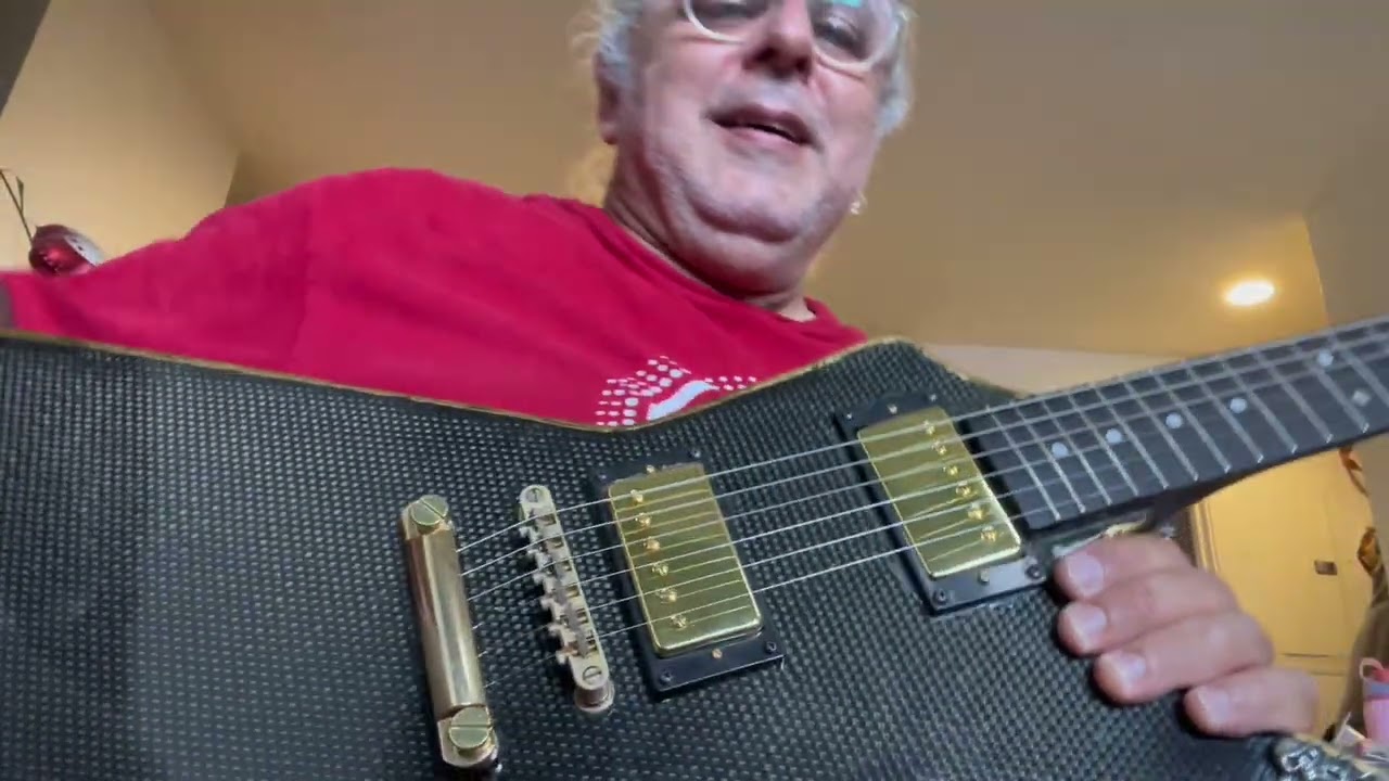 Custom fiber explorer guitar 