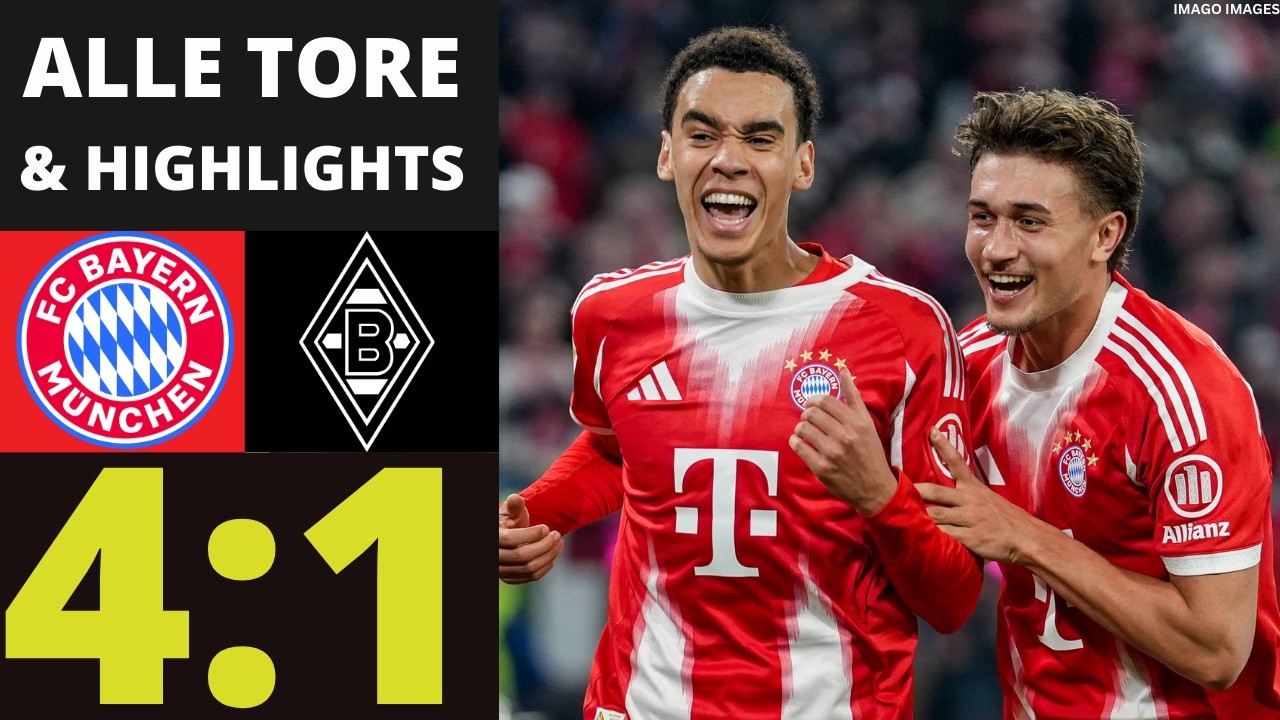FC Bayern München vs Borussia Mönchengladbach 4:1 | ALLE TORE ALLE HIGHLIGHTS