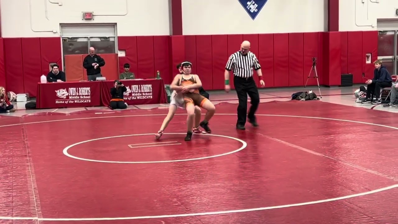 Won my second wrestling match I’m Owen J Roberts