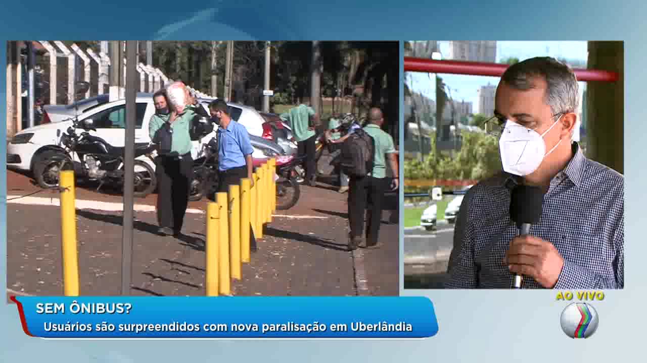 BALANÇO GERAL -  Empresa de transporte coletivo faz nova paralisação em Uberlândia
