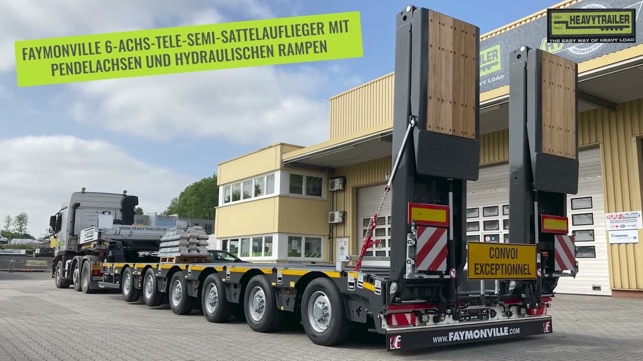 Ein echtes Schwergewicht 💪 Der Faymonville 6-Achs-Tele-Semi-Sattelauflieger