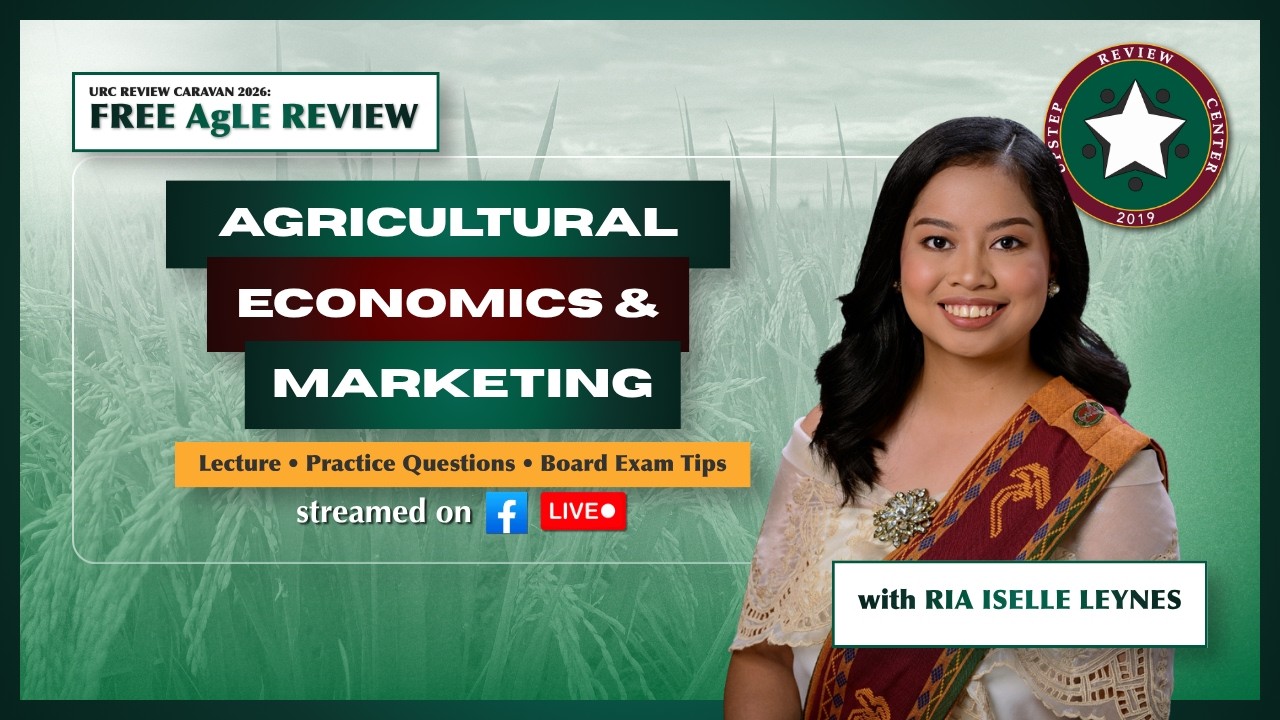 [AgLE] Agricultural Economics | FREE FB Live Review Lecture Replay | Upstep Review Center