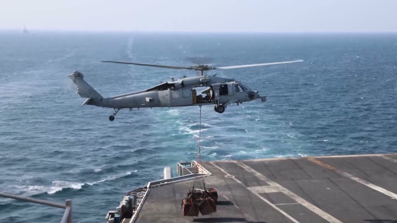 US Navy Fleet Conducts Refueling at Sea | Operation Epic Fury 2026