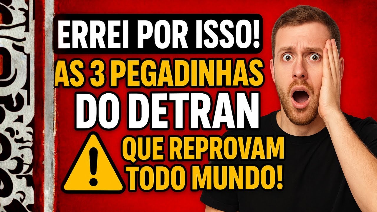 Ninguém acerta! As 3 questões do DETRAN que derrubam até os melhores!