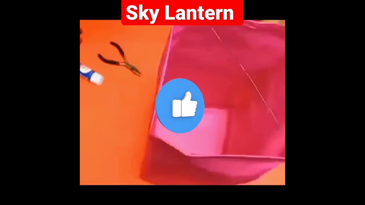 How To Make A Sky Lantern At Home|| How to make a flying lantern|| Diy Crafts||#shorts #skylantern
