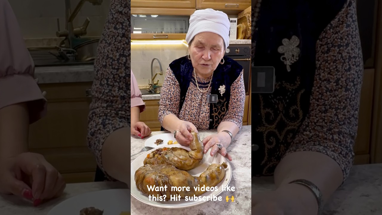 This Kazakh dish is given to have a son!Ұлтабар#shorts