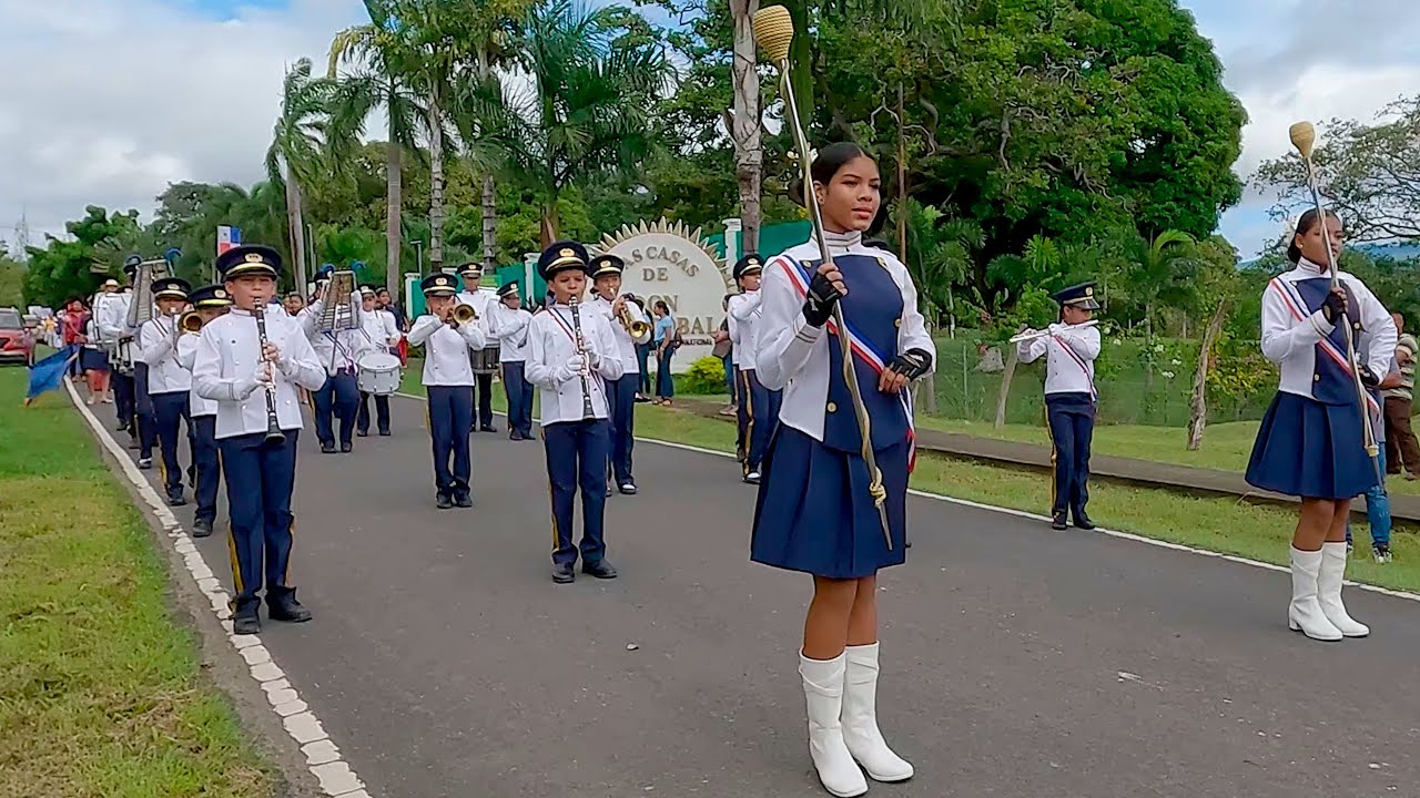 Banda Escuela C.E. Bilingüe Rafael Maduro. Las Lajas Chame. Fiestas patrias 10 de noviembre.