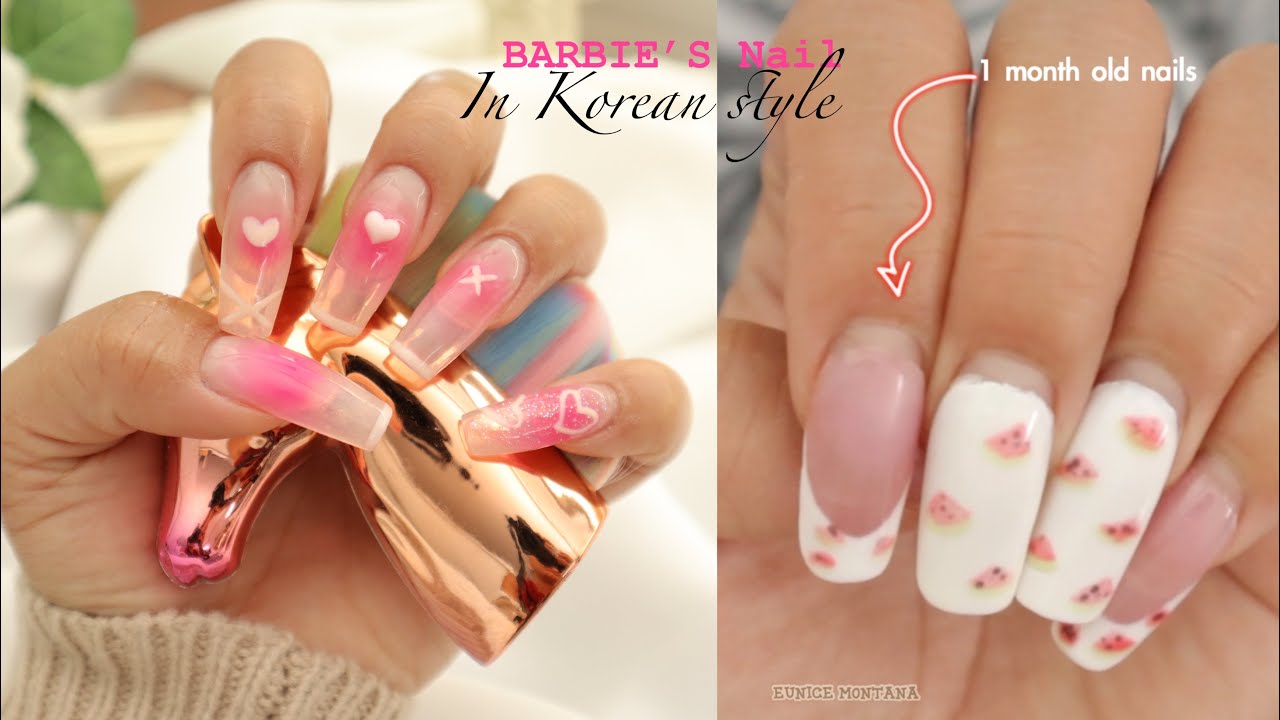 BARBIE got her nails done in KOREAN #bornpretty #koreannails #selfnails #nail