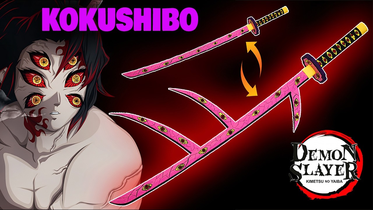 Easy Katana Making | Kokushibo Sword Demon Slayer Nichirin