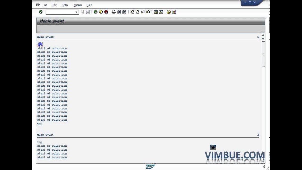 Events in ABAP Part2
