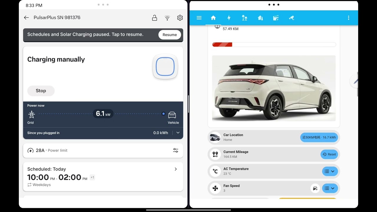 BYD Dolphin Home Assistant Integration - SOC % Update in HA while charging
