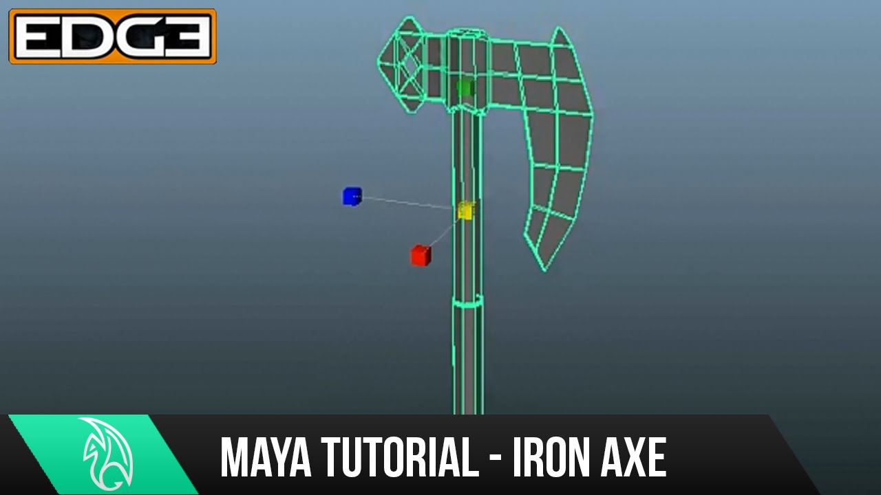 Maya Modeling Tutorial - Creating an Iron Axe basemesh for sculpting in Mudbox HD