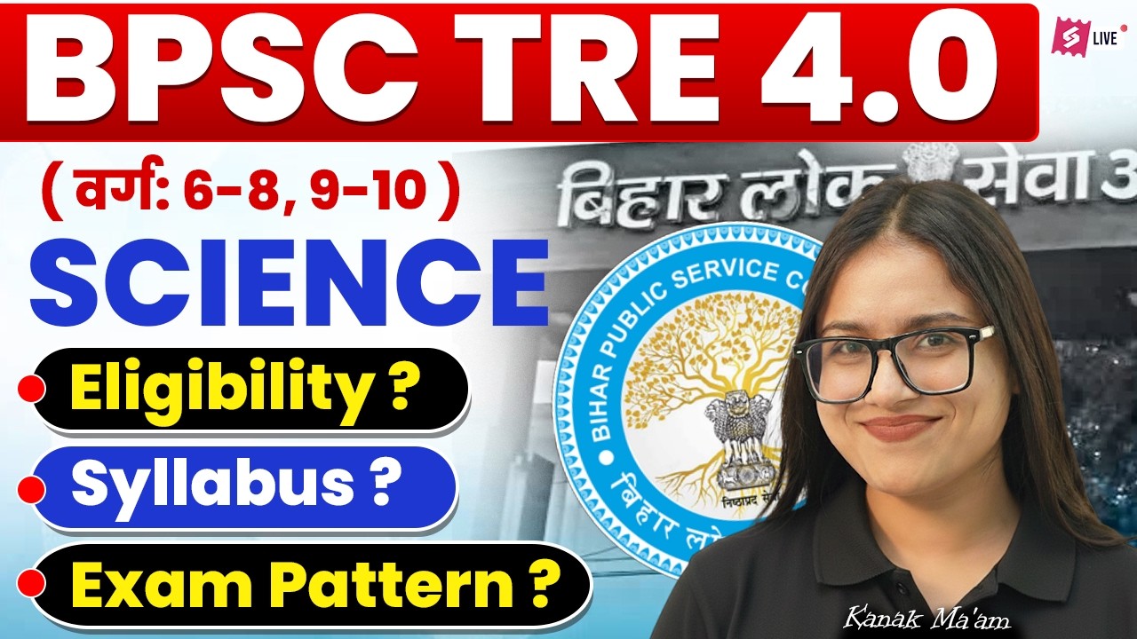 BPSC TRE 4.0 Vacancy 2026 |BPSC TRE 4 Science Syllabus, Exam Pattern & Eligibility 2026 By Kanak Mam