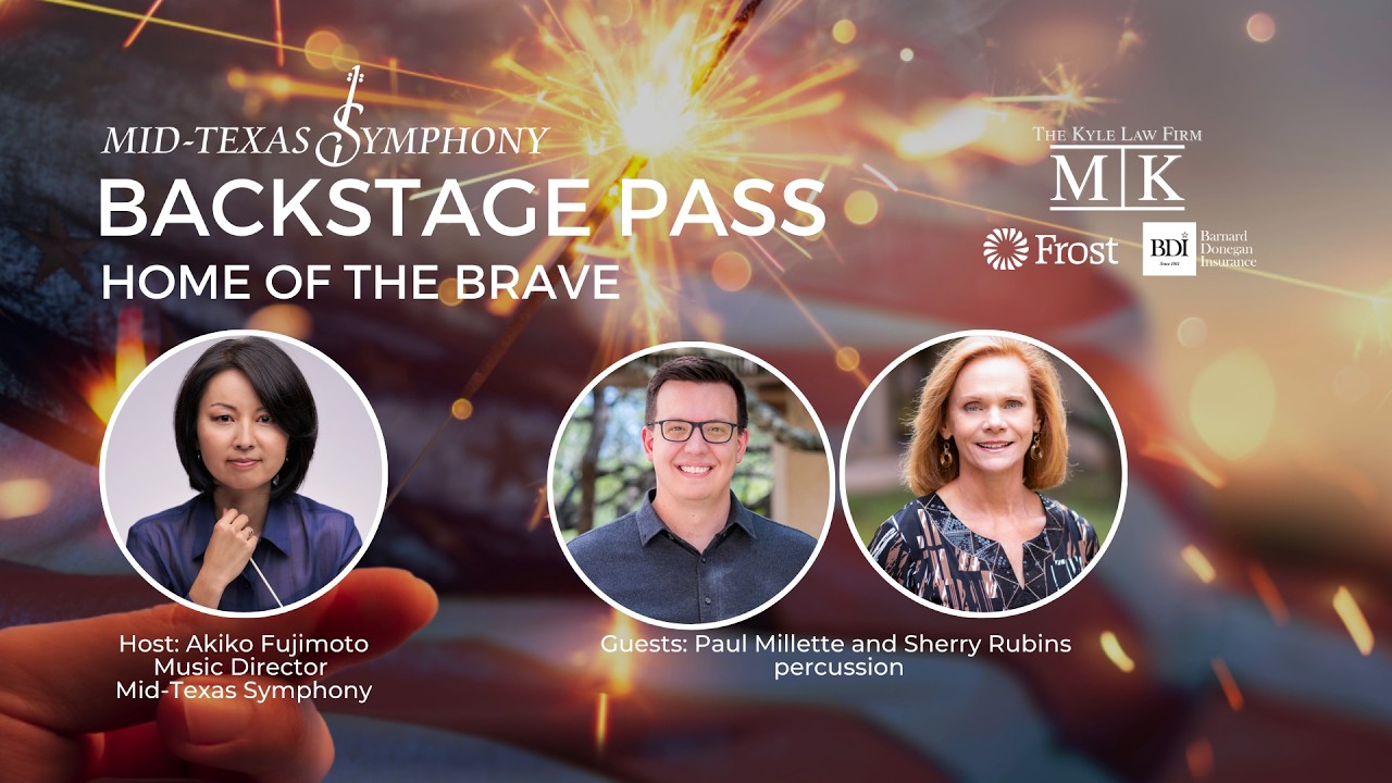 Backstage Pass: Home of the Brave with Paul Millette and Sherry Rubins, percussion