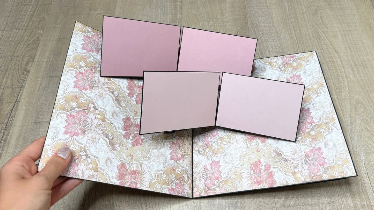 Double Offset Pop-Up Card for 4 Photos | Scrapbook Page Tutorial