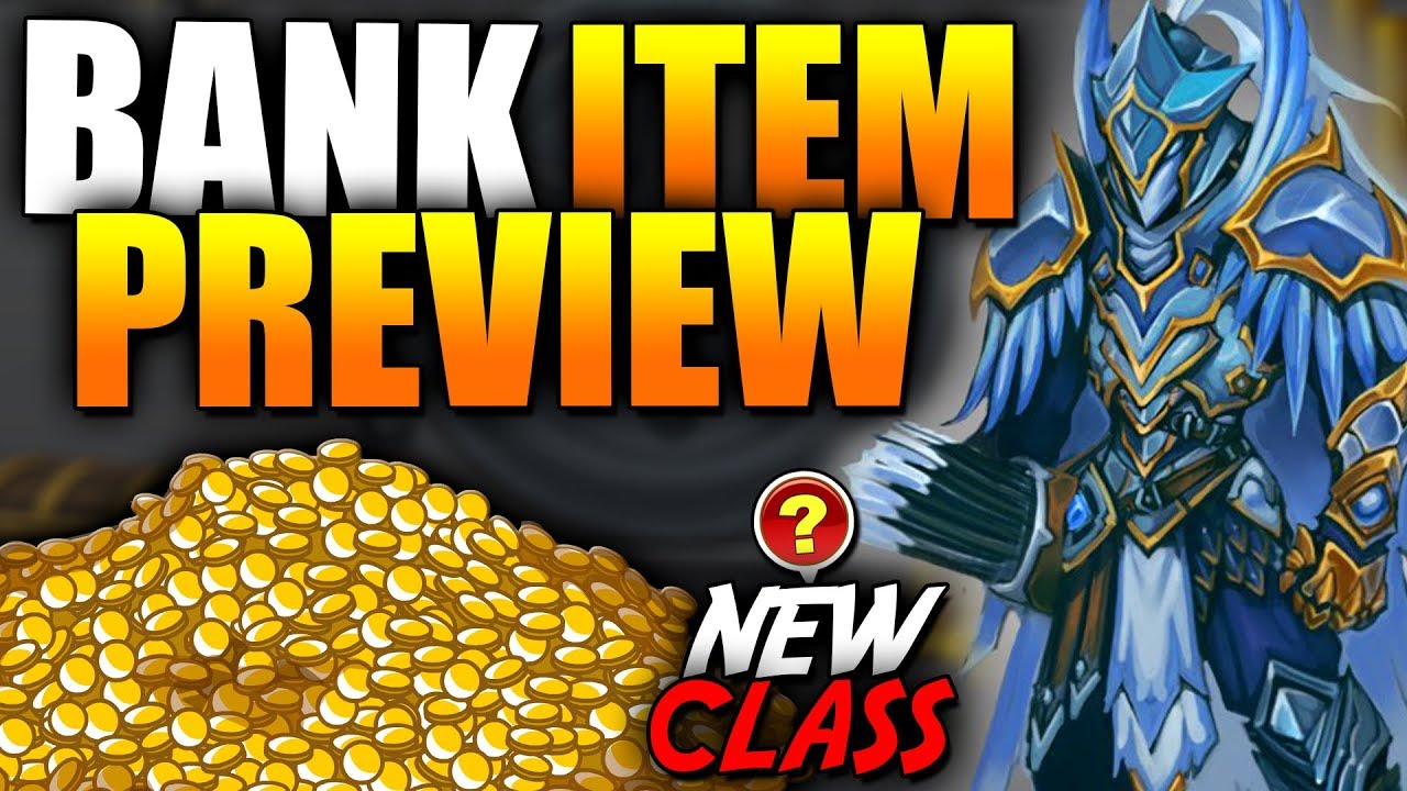 Bank Items Preview! New Class? AQW