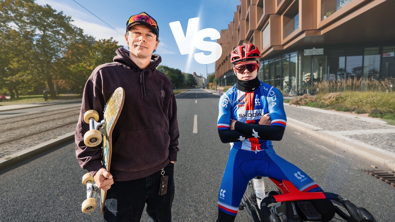 Skejťák vs Cyklista – kdo je rychlejší? ⚡