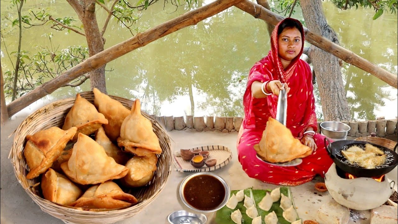 খুব সহজে বাড়িতে বসেই তৈরি করুন একদম  দোকানের মতো গরম গরম খাস্তা সিঙ্গারা😳perfect samosa recipe