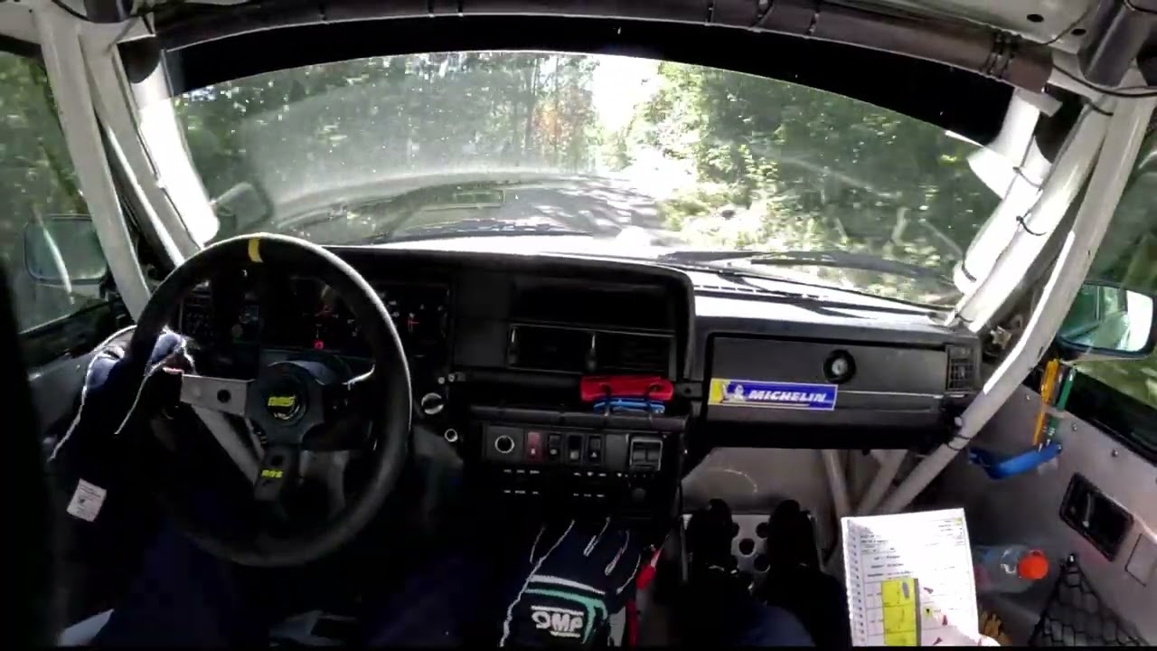 Rally Blekinge 2024 ss1 avåkning Robin Thörnberg/Elinor Thörnberg