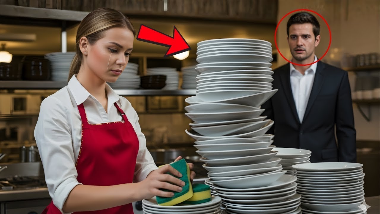 Millonario Ve a la Camarera Lavando Platos a las 3AM — Y Cambia su Vida para Siempre