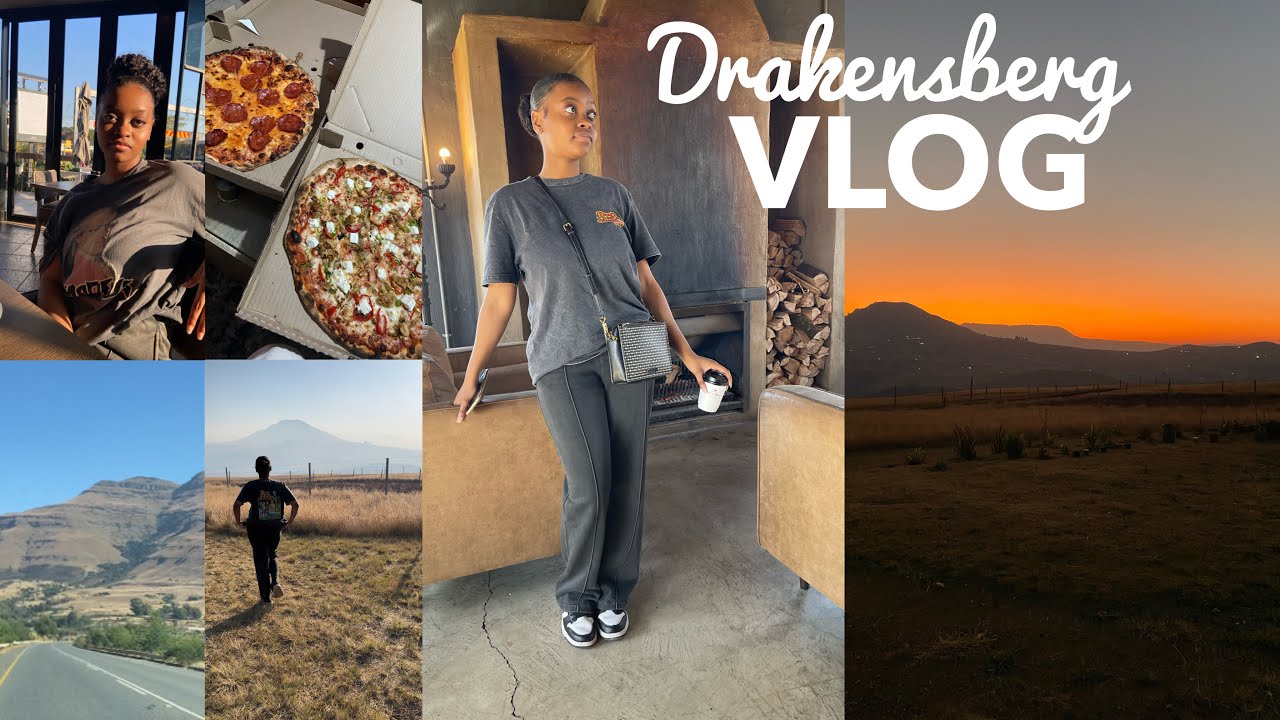 DRAKENSBERG TRAVEL VLOG : 3HR ROADTRIP + SUNSETS + PITSTOPS + RELAXING