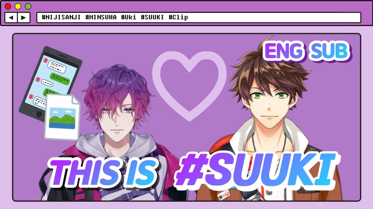 [ENG SUB] Uki shared SUUKI fanart with Suha【Nijisanji/suha/Uki】