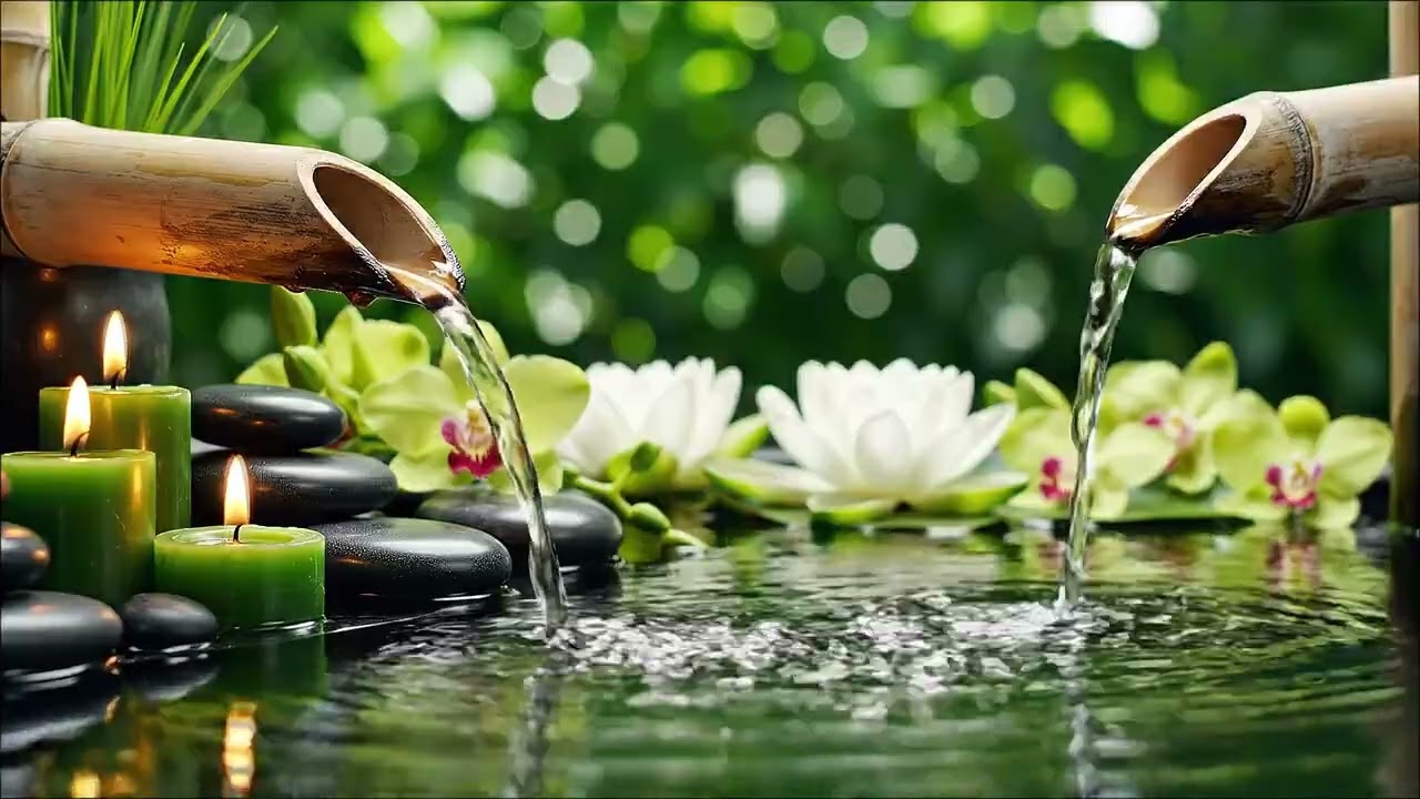 Calming Zen Fountain 💧 Deep Relaxation & Meditation. Pure Water Therapy 🌱Peaceful Sleep 🌙Deep sleep
